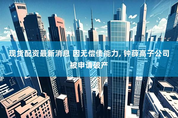 现货配资最新消息 因无偿债能力, 钟薛高子公司被申请破产
